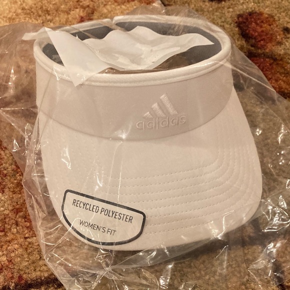 Adidas Womens White Match Visor - Picture 2 of 8